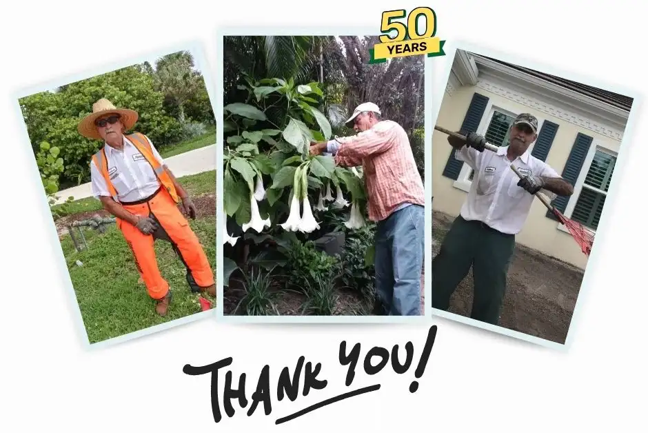 Jenkins Landscape employee 50 years of excellence